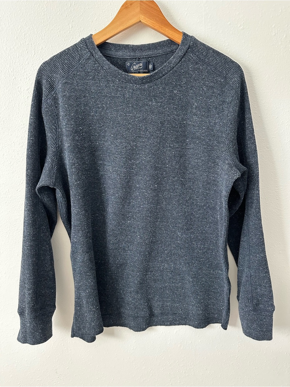 Classic Crewneck Men's thermal - Dark Heather blue